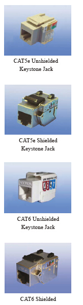 Cat5e & Cat6/6A Keystone Jacks