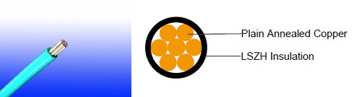 600/1000V LSZH Insulated, Non-sheathed Cables to BS7211